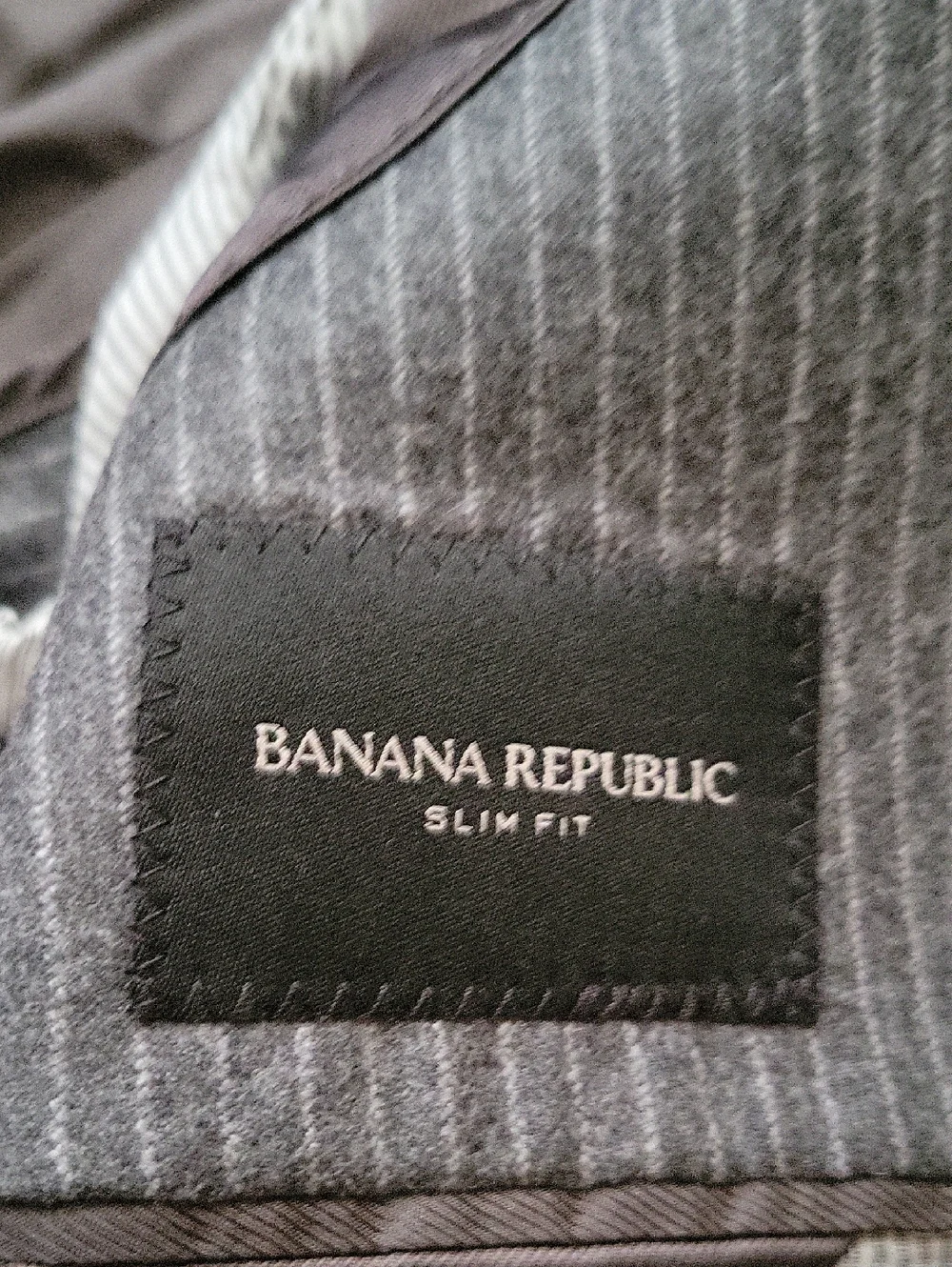 Banana Republic Gray Pinstripe 40S Suit Jacket